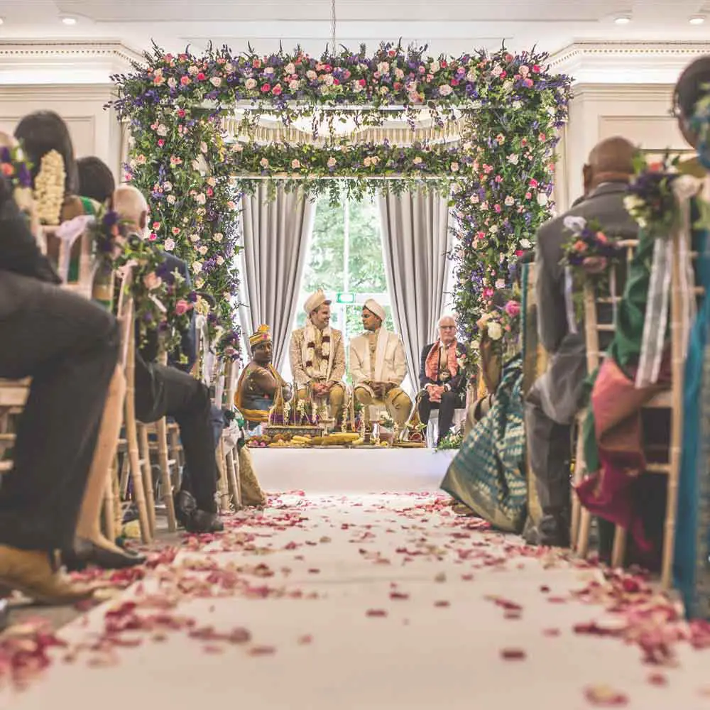 York Suite dressed for an Asian wedding at Oatlands Park Hotel