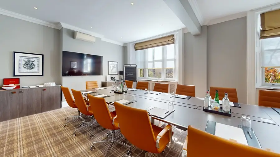 The Surrey Room set for a meeting