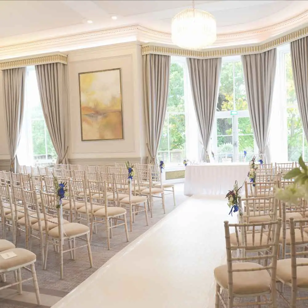 Wedding ceremony at Oatlands Park Hotel